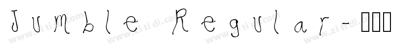 Jumble Regular字体转换